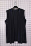 Women's Plus Size Lycra Stone Patterned Sleeveless Mother's Combed Cotton Vest - 2