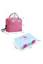 4 Compartment Bento Lunch Box w/ Insulated Lunch Bag – Flamingo Aqua - 8