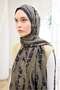 Urban Hours Shawl Pattern Navy Blue Mayda Shawl - 4