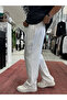 بنطلون موسلين أبيض RES-1002 - 4
