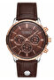 Men's Brown Leather Cord Brown Dial Function Wristwatch 2 Years Warranty - 2