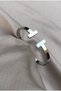 Silver Color Two Strip Ends Steel Handcuff Bracelet - 6