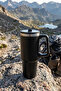 Black Aç-Kapa Straw - 900 ml Premium Thermos - Stainless Steel Thermos - 3
