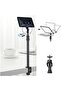 Tabletop Light Stand Clip with 1/4-inch Screw, 3-Section Extendable Stand (Up to 93.5cm), 360-Degree Swivel Ball Head, Table Clamping Mount (Up to 5cm) - 5