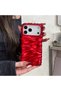iPhone 15 Pro Max (6.7 Inch) Compatible Wavy Wrinkled Detailed 3D Surface Bright Colored Summer Lux Case - 3