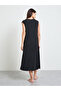 Black Shoulder Lace Trim Placket Detail Nightdress - 4