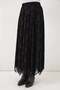 Women's Patterned Black Skirt - 2