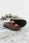 Comfortable Men's Leather (Synthetic) Orthopedic Soft Sole Stitched Stylish Home and Outdoor Men's Slippers - 4