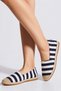 Women's Striped Espadrille Shoes Flat Heeled Neolite Sole Artificial Leather Lining Comfortable Cut Daily Modern - 3