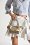 Poli Model Gold Women's Hand and Shoulder Bag - 2