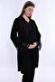 Maternity Pajama Set with Nursing Features and Robe Effortt - Black - 7