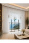 White Color Double-Breasted Tulle Curtain - 2