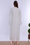 Cotton Maternity Nightgown and Dressing Gown Set with Nursing Features Effortt - Ecru - 4