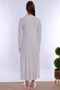 Effortt Maternity and Postpartum Nightgown Set with Hijab and Breastfeeding Features - Ecru - 4