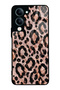 Vivo Y04 Rose Gold Leopard Design Glossy Phone Case