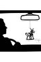 Rearview Mirror Hanging Pendant - Wood - Black (Smiling Donkey) - 3