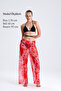 Women's Colorful Patterned Tulle Beach Pants Pareo - 4