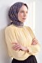 وشاح ناعم رومي أزرق منتصف الليل 90x90