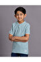 Boys Green Mandarin Collar Shirt