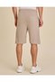 Men Grey Pleated Interlock Shorts - 3