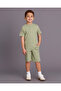 Boys Green Mandarin Shirt - 2
