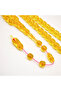 American Cast Rosary First Grade 41 Beads 12mm Lemon Yellow Prayer Beads 80.5g Tasbih Misbaha - 3