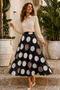 Satin Skirt A227 Black - 3