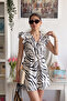 Women's Ruffle Mini Dress - 4