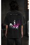 Three Days Grace Vintage Washed Oversize T-Shirt with Front and Back Print Post-Grunge Black Tshirt - 2