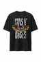 Guns N' Roses Printed Washable Oversize T-Shirt Unisex Axl Rose Slash Vintage Design Tshirt - 5