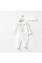 Teddy Bear Appliqué Embroidered Jumpsuit