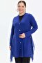 Buttoned Chiffon Detailed Comfortable Fit Women's Cardigan - 8