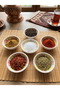 Ceramic Handmade Lace-Edged 1 Bowl for Jam, Sauce, Snacks, Turkish Delight, Set of 6, 8 cm - 2