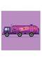 Vimto Themed Wall Art Purple/Pink/Black 30x30cm
