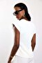 Ecru Double-Breasted Collared Blouse 05223 - 3