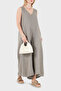 Linen V-Neck Wide Leg Loose Jumpsuit Overall 6679 - 3