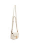 Women's Cream Long Strap Quilted Mini Crossbody Bag 26Pbd2486Kp - 6