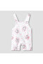 Round Neck Short Sleeves T-shirt and Dungaree Set with Marie Print - 3