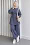 Lavin Oval Buckle Suit Gray 19296