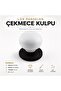Matte Black White Porcelain Button Furniture Kitchen Drawer Cupboard Cabinet Handle Knob Handles - 5