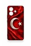 Vivo V60 Lite Compatible Turkish Flag Patterned Silicone Case - 2