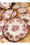 Royal Red 6-Person 24-Piece Tea and Cake Set - 8