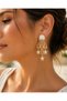 Dangle Earrings with Jellyfish and Starfish Figures Stylish Design Earrings with White Blue Color Options - 4