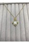 Gold Color Pearl Detailed Special Design Necklace with Zircon Stone Elegant Women's Necklace - 3