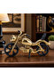 Gold Black Decorative Metal Motorcycle Model Desktop Object