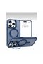 iPhone 16 Pro Max Compatible Magsafe Lens Protection Case + Phone Back Cover with Metal Stand Feature