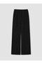 Two Mt Shop Quality Lcw Modest Black Straight Standard & Regular Wide Leg Women's Pants - 5