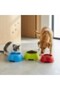 Lucky Anti-Slip Pet Bowl S Round Feeding Dish for Dogs & Cats – Durable Plastic Food & Water Bowl 17×17×6.5 cm – Red Color – Non-Slip Stable Base Easy Clean Pet Feeder - 4