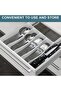 49-Piece Silverware Set with Organizer, Heavy Duty Stainless Steel Flatware for 8, Cutlery Utensil Sets with Steak Knives, Rust-proof, Mirror Polished, Dishwasher Safe - 7