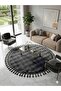 Babil Post Plush Non-Slip Carpet with Round Pompom Fringes, 1.3 ml Height, 2.2 ml Thickness, Easy to Wash - 3
